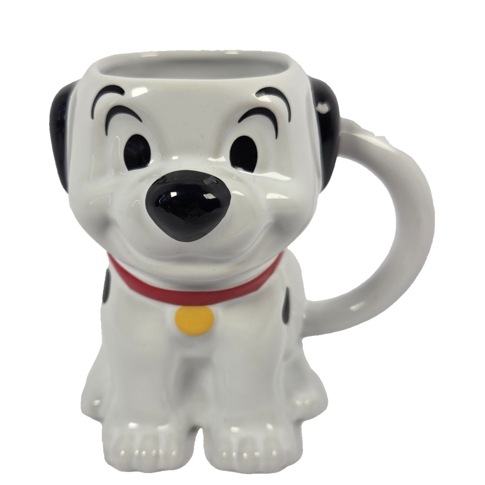 Disney 101 Dalmatians Dog Mug 16 oz Dalmatian Puppy 3D Sculpted Stoneware